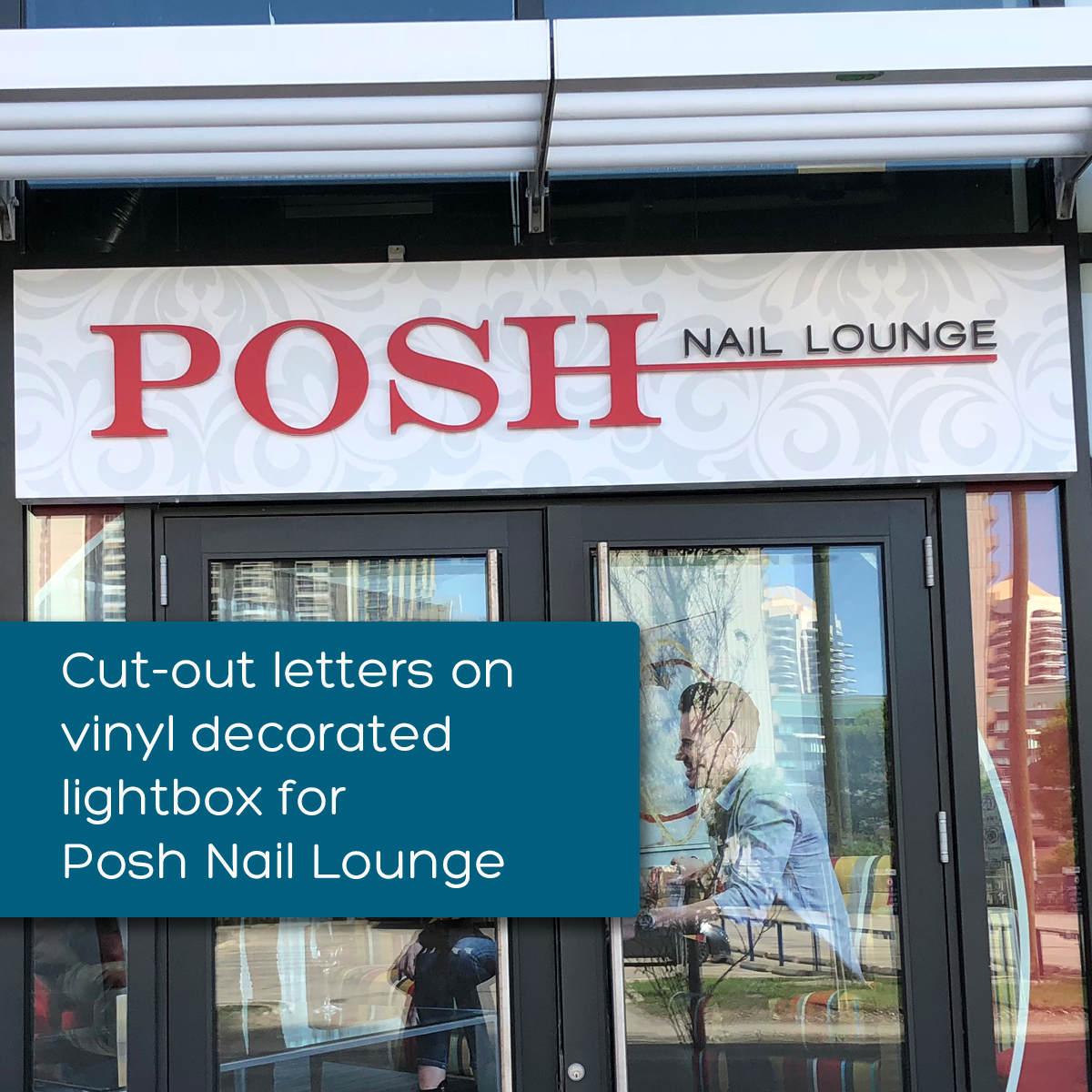 Posh Nail Lounge Signage